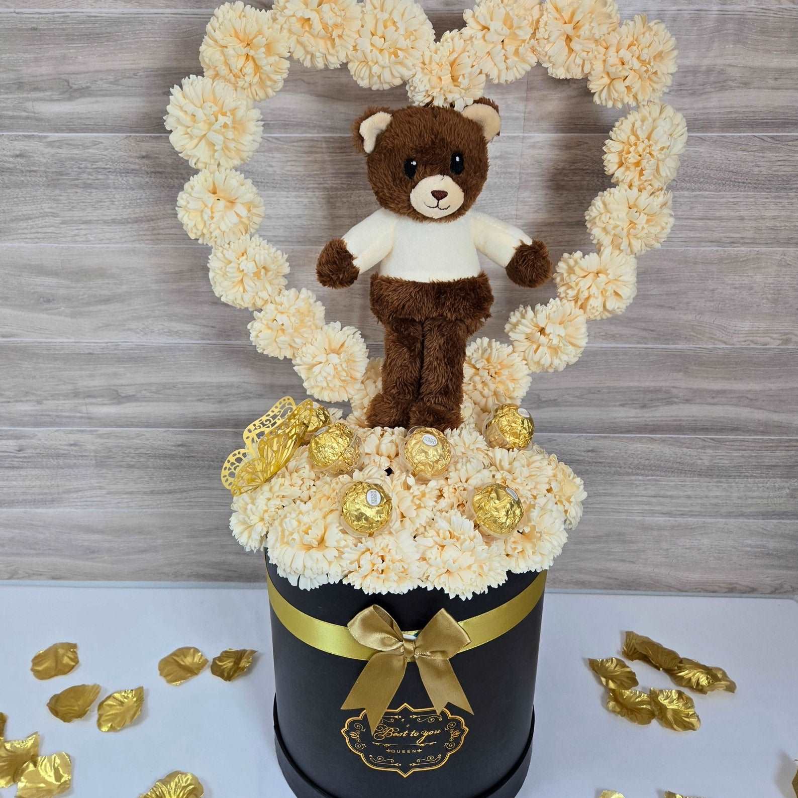 Heartful Bear Bouquet