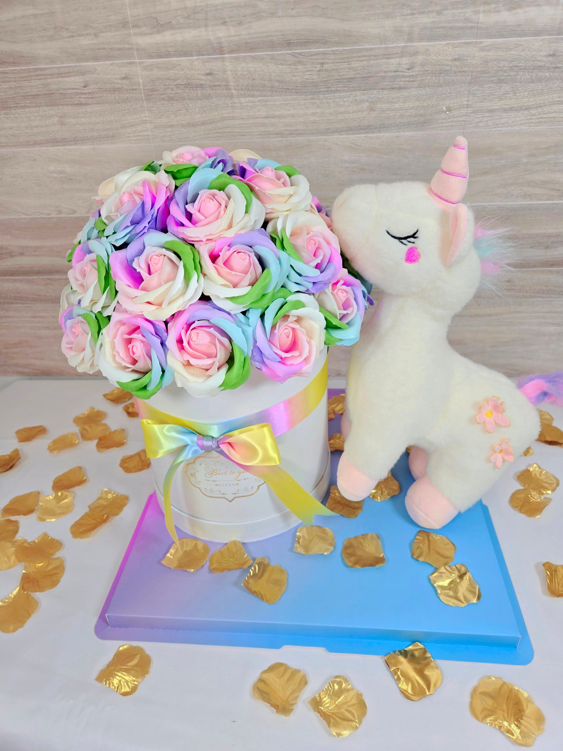 Unicorn Flower Bouquet - Amor in a Box